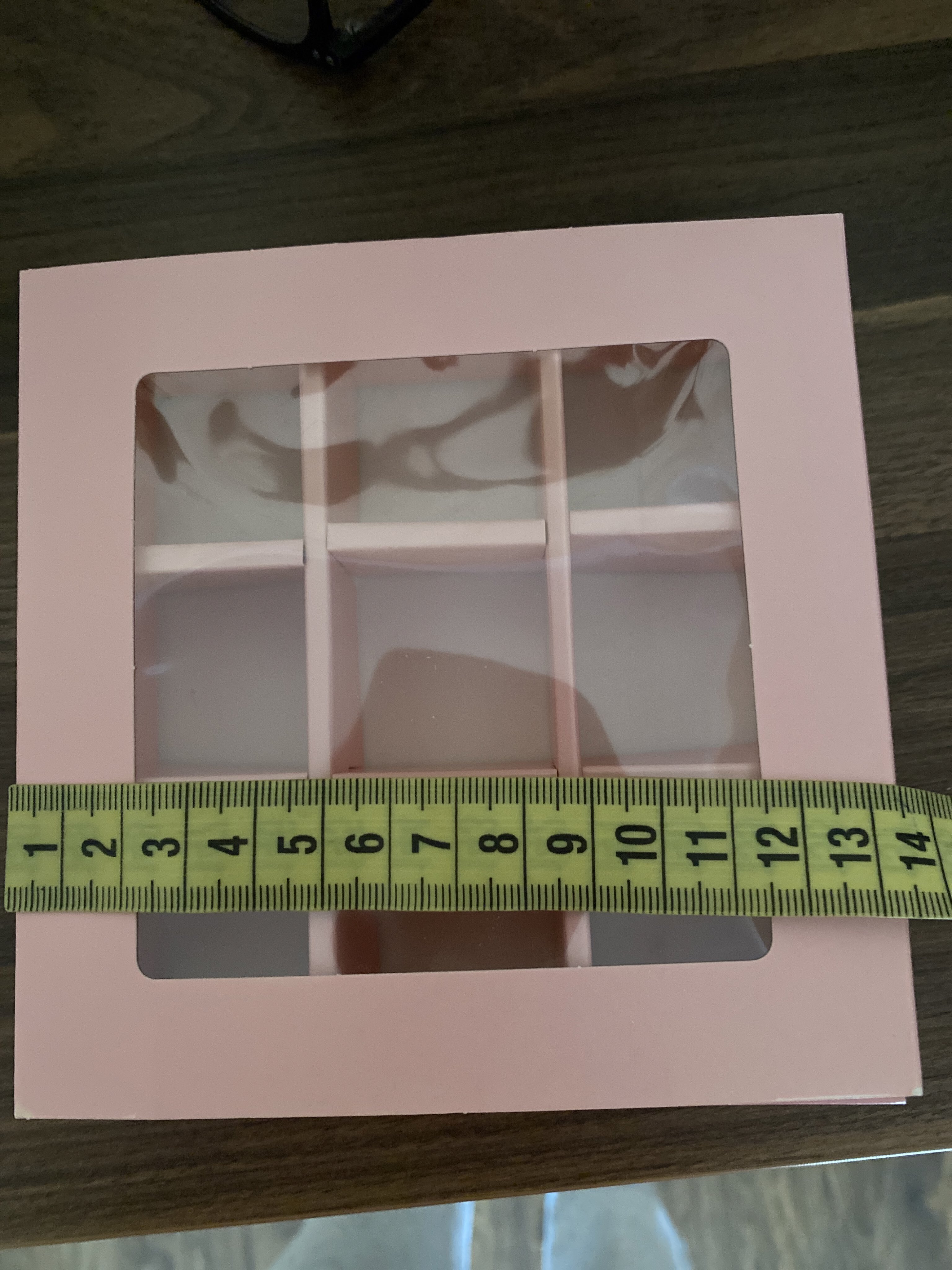 Фотография покупателя товара Коробка для 9 конфет, розовый, 14.5×14.5×3.5 см - Фото 39