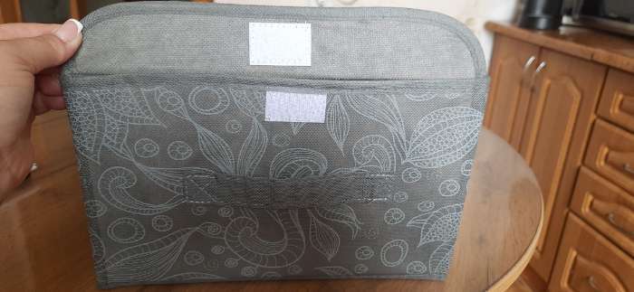 Фотография покупателя товара Короб стеллажный для хранения с крышкой Доляна «Нея», 26×20×17 см, серый - Фото 2