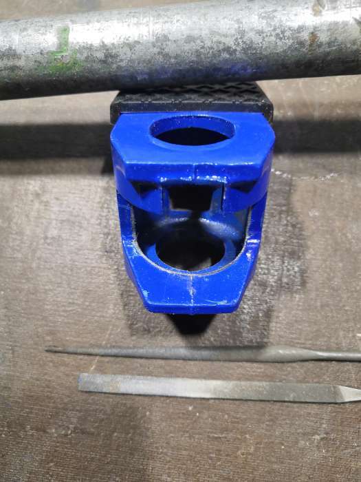 Фотография покупателя товара Струбцина трубная ТУНДРА, резиновые накладки, 1/2" - Фото 5