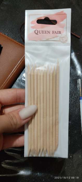 Фотография покупателя товара Апельсиновые палочки для маникюра, 11,4 см, 10 шт