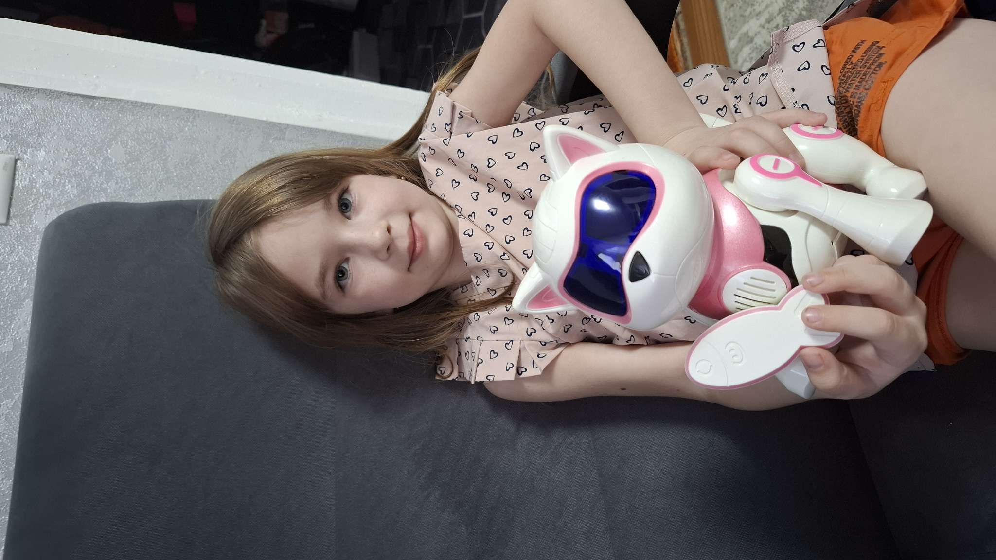 Фотография покупателя товара Робот кот «Шерри» IQ BOT, интерактивный: сенсорный, свет, звук, музыкальный, танцующий, на аккумуляторе, на русском языке, золотой - Фото 1