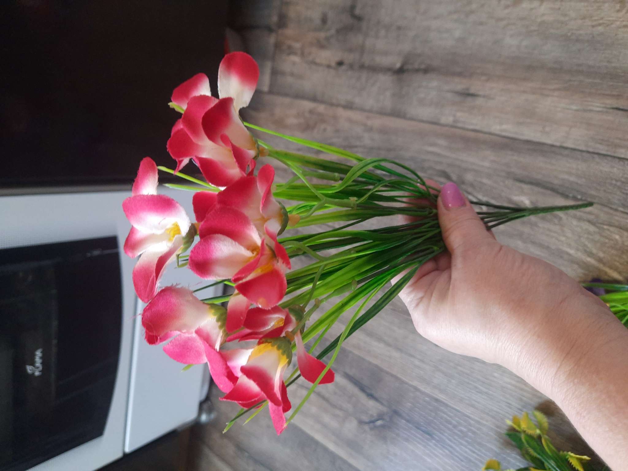 Фотография покупателя товара Букет искусственный «Альстрёмерия», h=28 см, МИКС - Фото 1