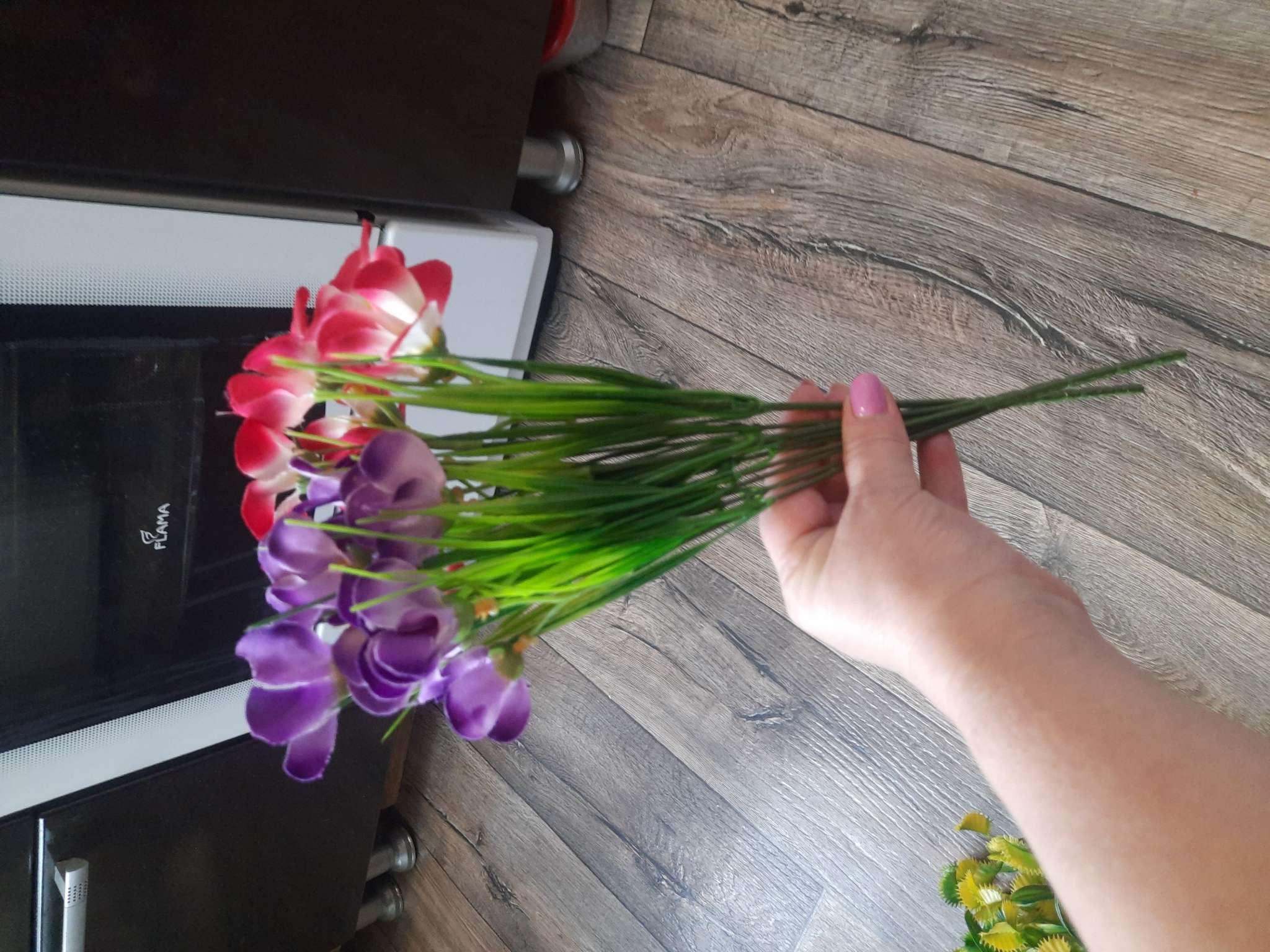 Фотография покупателя товара Букет искусственный «Альстрёмерия», h=28 см, МИКС - Фото 3