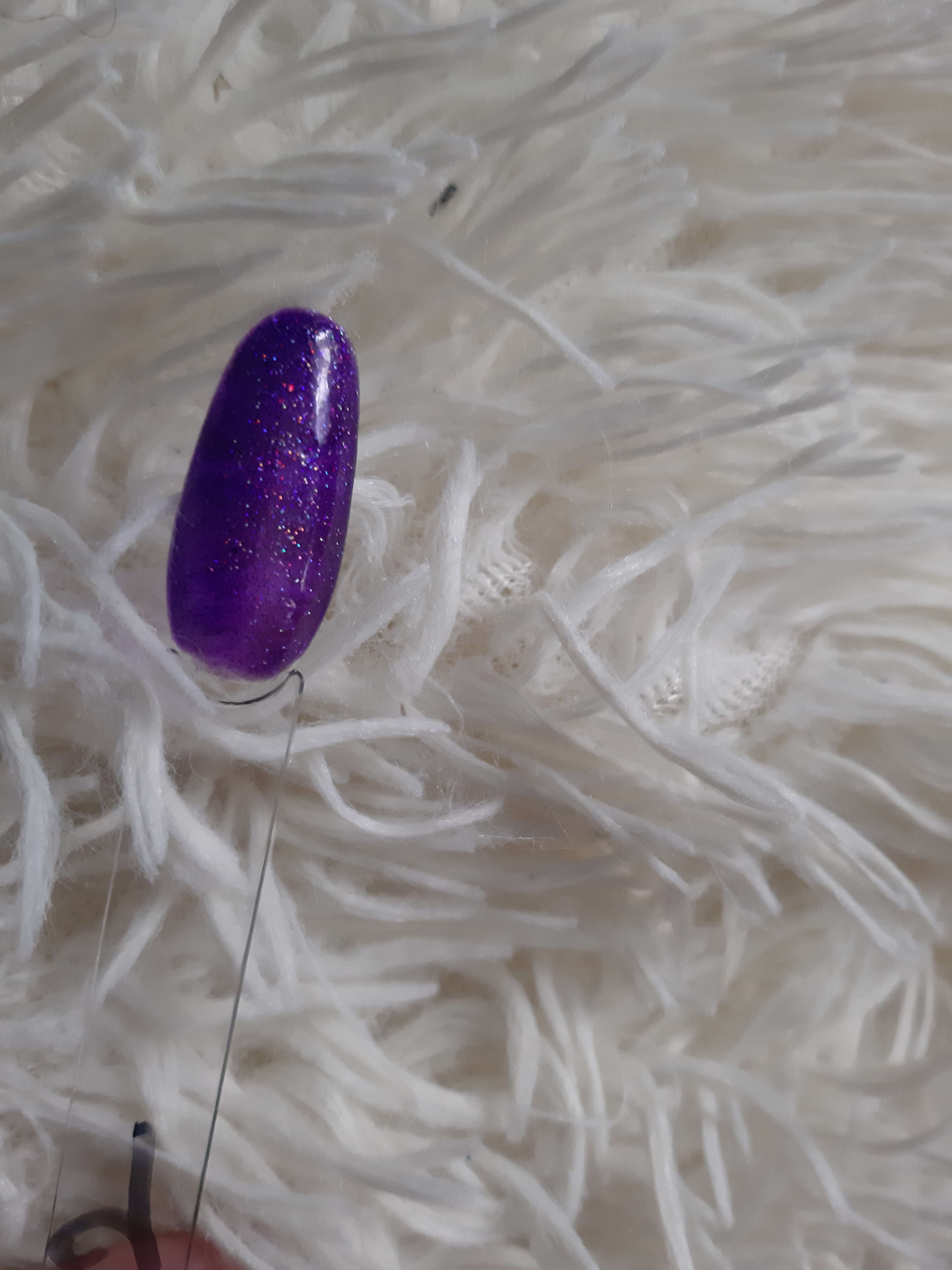 Фотография покупателя товара Гель-лак для ногтей, 5284-441, трёхфазный, LED/UV, 10мл, цвет 5284-441 небесно-синий блёстки - Фото 12