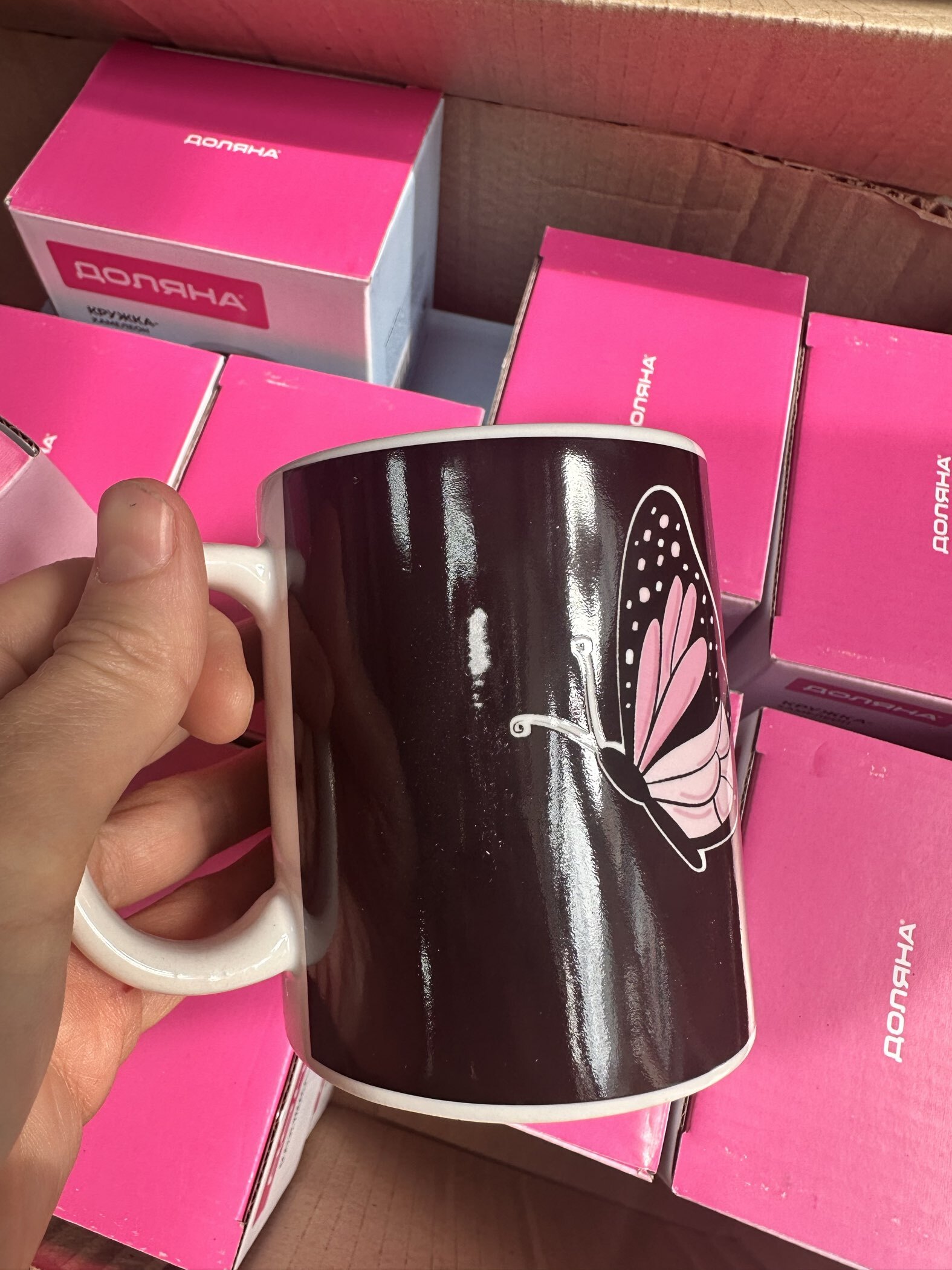 Фотография покупателя товара Кружка - хамелеон Доляна «Мечтай», 350 мл, керамика, бежевая - Фото 5