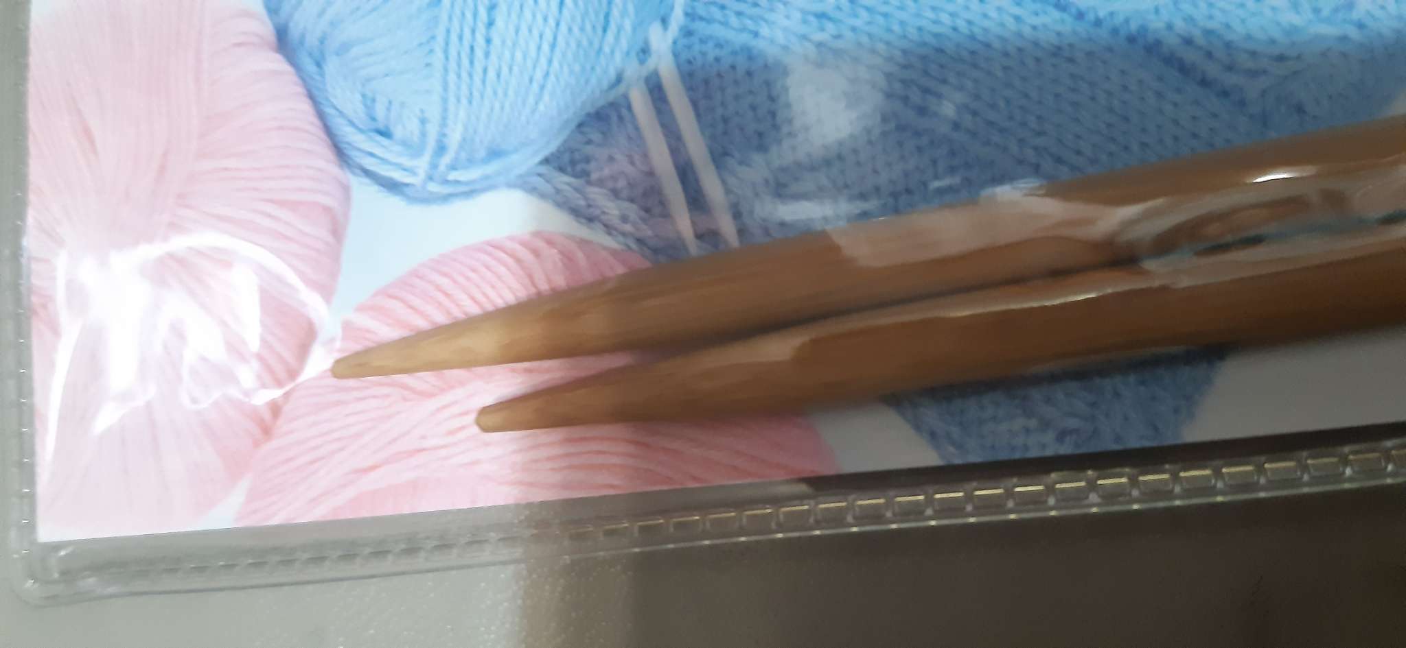 Фотография покупателя товара Спицы для вязания, прямые, d=4 мм, 25 см, 2 шт. - Фото 2