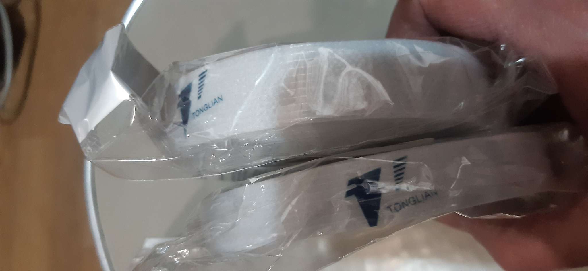 Фотография покупателя товара Лента клеевая нитепрошивная по долевой, 38 г, м², 20 мм, 50 м, белая - Фото 2