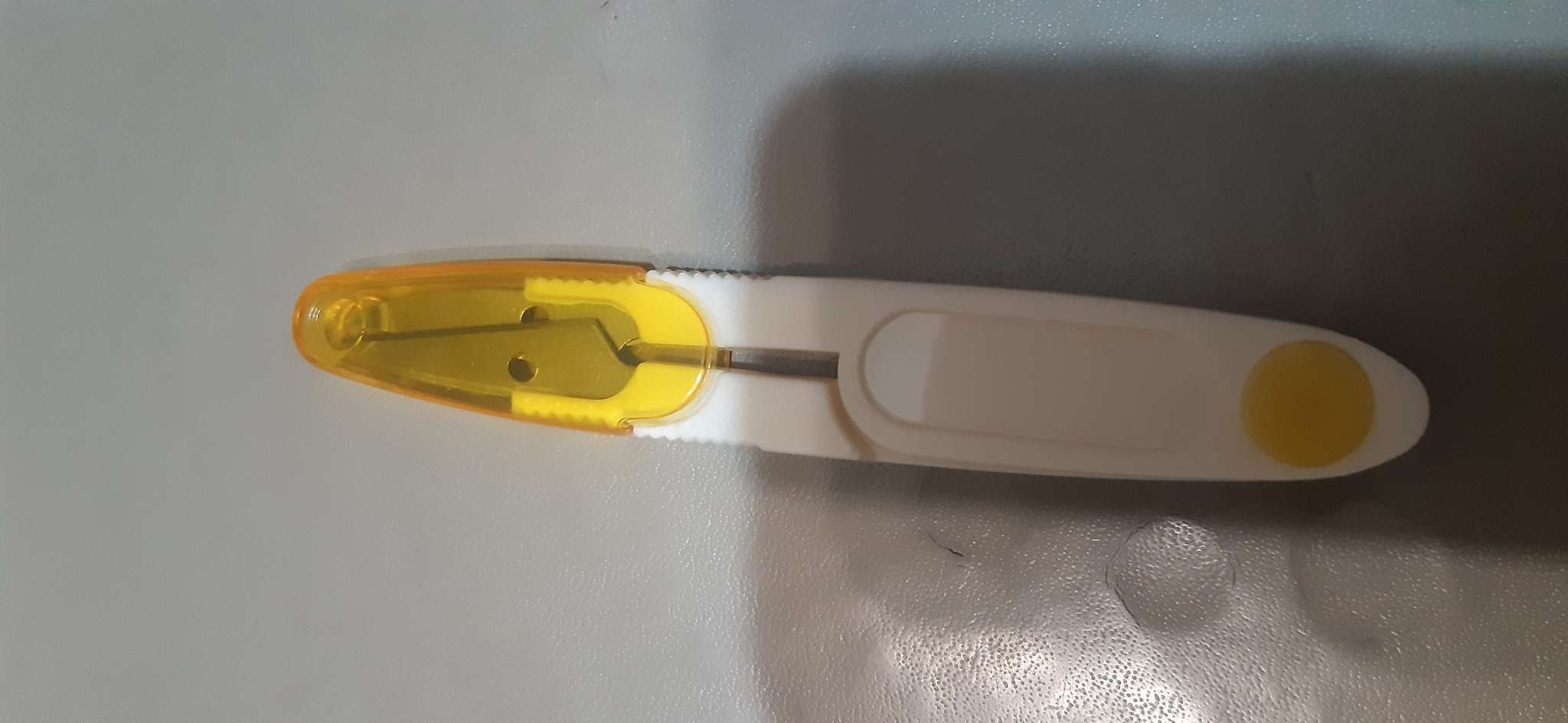 Фотография покупателя товара Ножницы для обрезки ниток, с защитным колпачком, 12 см, МИКС - Фото 4