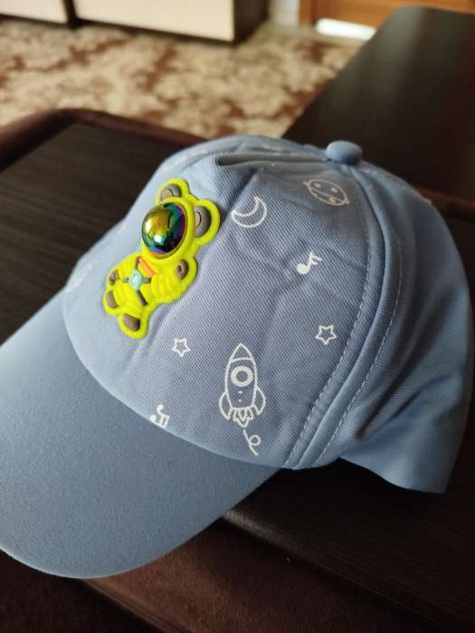 Фотография покупателя товара Кепка детская MINAKU «Космос», размер 48-50, голубая - Фото 1