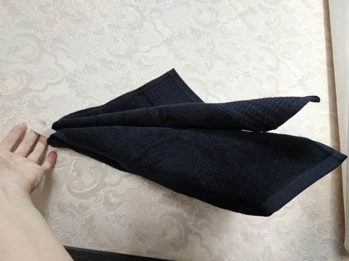 Фотография покупателя товара Полотенце махровое SL HOME: Waffle «Дарк Маре», 30×60 см, чёрное 100%, чёрное - Фото 1