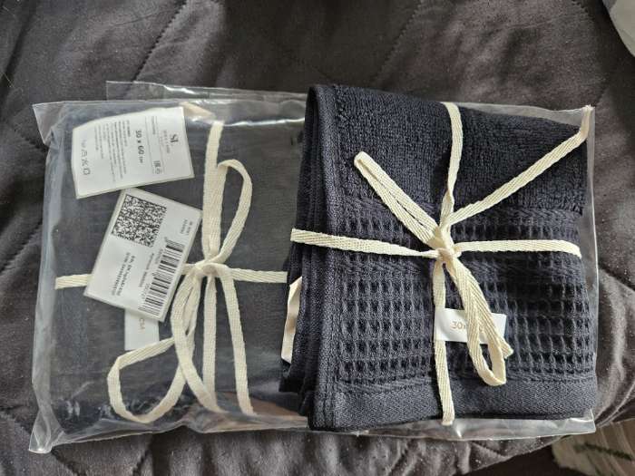 Фотография покупателя товара Полотенце махровое SL HOME: Waffle «Дарк Маре», 30×60 см, чёрное 100%, чёрное - Фото 2