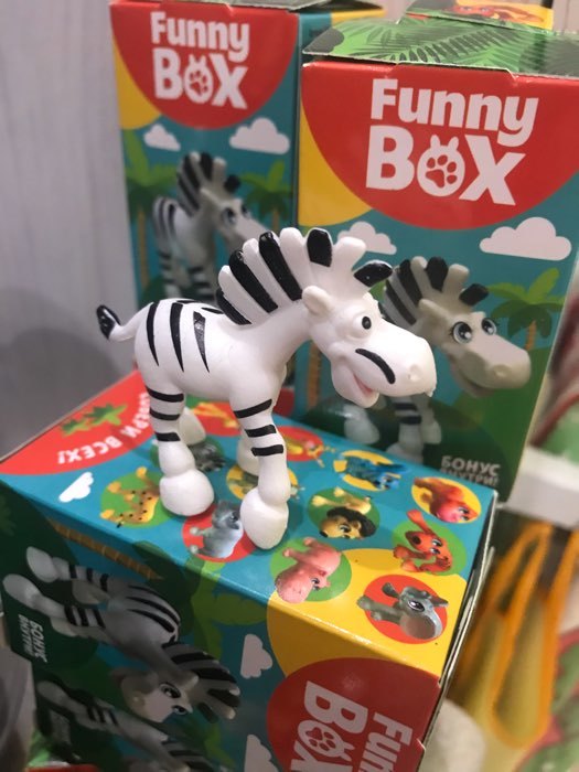 Фотография покупателя товара Игровой набор Funny Box «Зоопарк»: карточка, фигурка, лист наклеек
