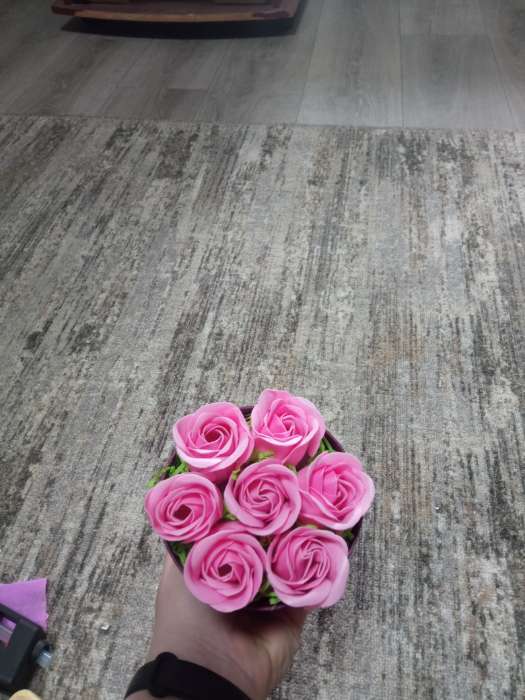 Фотография покупателя товара Мыльные розочки, розовые, набор 3 шт. - Фото 2