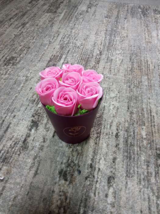 Фотография покупателя товара Мыльные розочки, розовые, набор 3 шт. - Фото 3