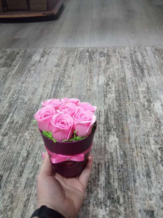 Фотография покупателя товара Мыльные розочки, розовые, набор 3 шт. - Фото 4