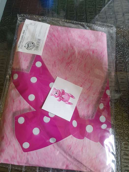 Фотография покупателя товара Шар фольгированный 36" «Мишка», цвет розовый, под воздух - Фото 5