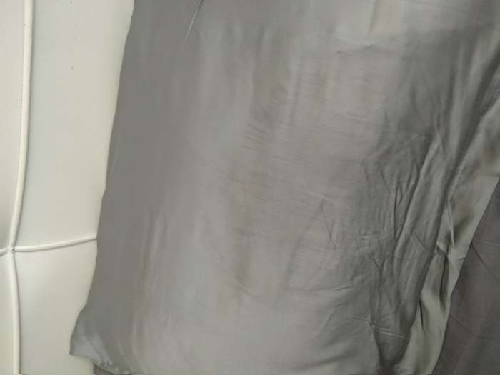 Фотография покупателя товара Наволочка SL Home Tencel 70*70+3 см , цв. серый - Фото 1