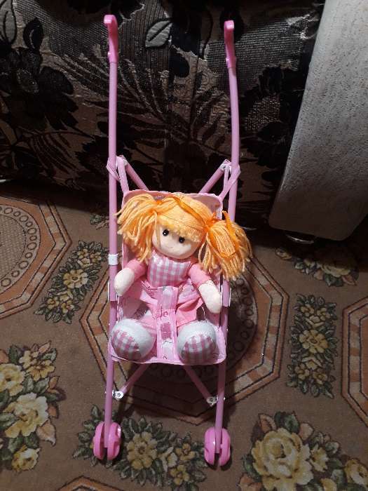 Фотография покупателя товара Кукольная коляска-трость, пластиковый каркас - Фото 9