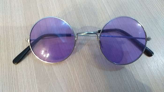 Фотография покупателя товара Карнавальные очки «Круглые», цвета МИКС - Фото 3