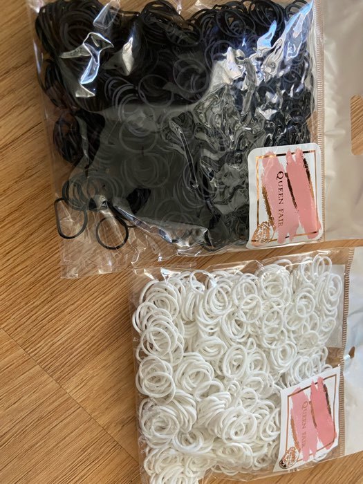 Фотография покупателя товара Силиконовые резинки для волос, набор, d = 1,3 см, 50 гр, цвет белый
