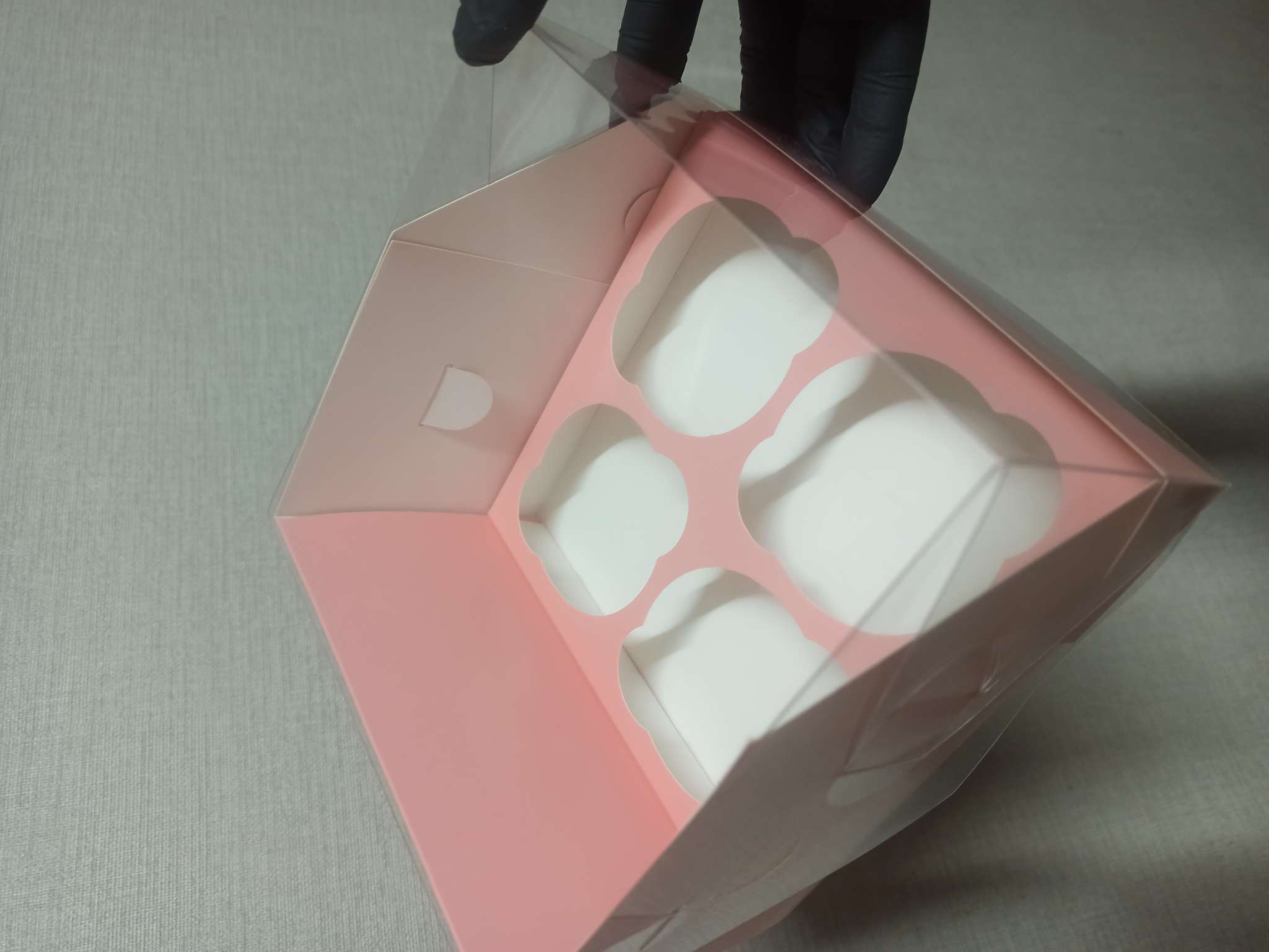 Фотография покупателя товара Коробка для 4 капкейков 16×16×10, Золотая - Фото 9