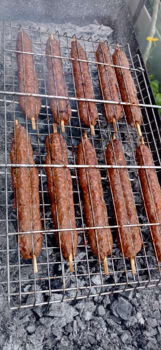 Фотография покупателя товара Решётка - гриль для мяса maclay, 26x45 см, хромированная сталь, для мангала - Фото 1