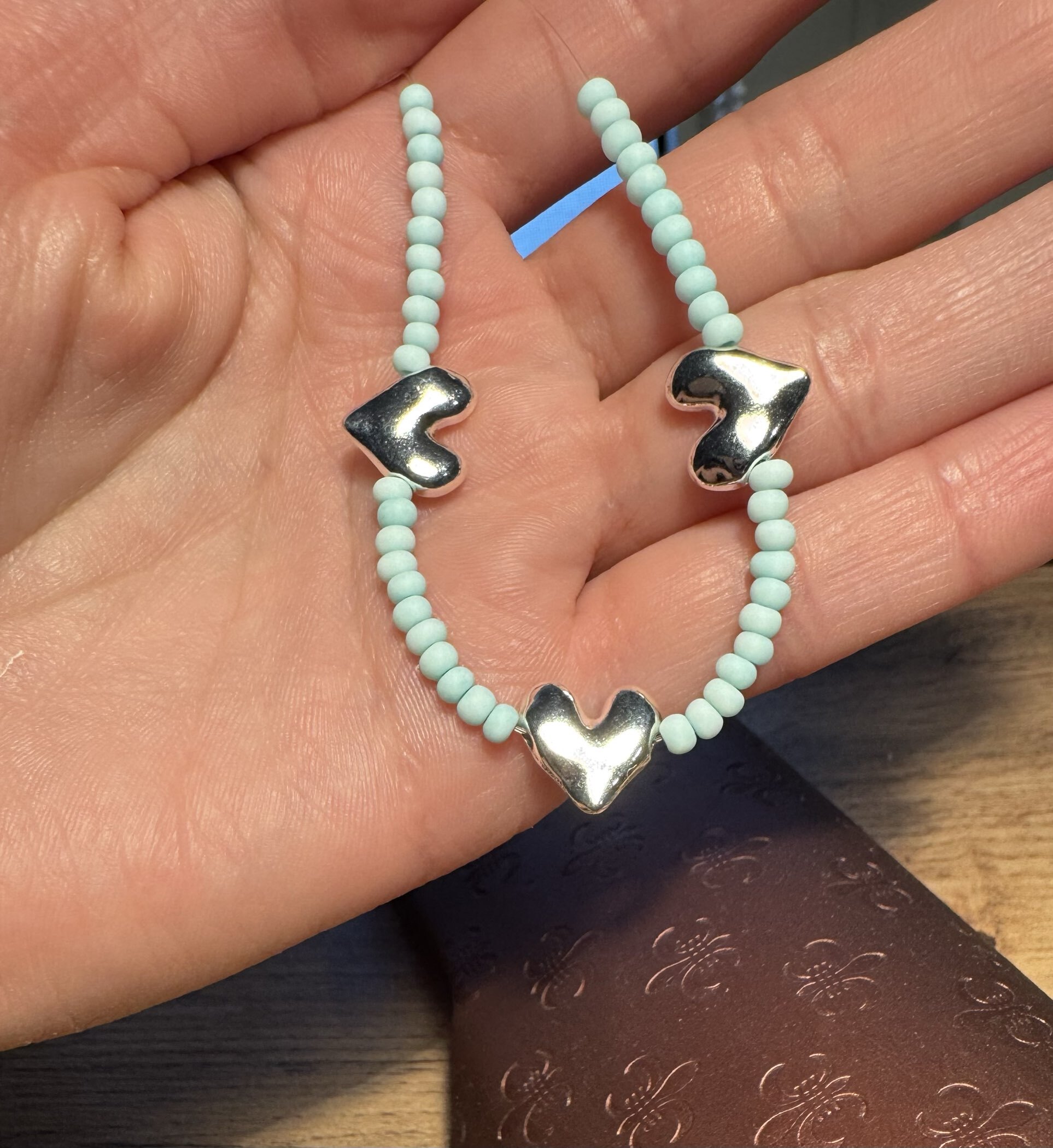 Фотография покупателя товара Бусина для творчества металл "Сердечко" серебро 1.1х1.1 см - Фото 1