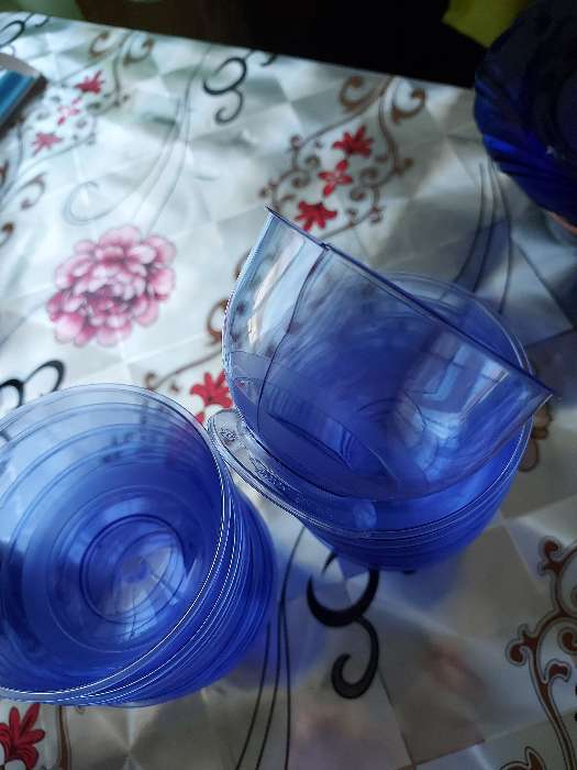 Фотография покупателя товара Креманка пластиковая одноразовая «Кристалл», 200 мл, цвет синий - Фото 13