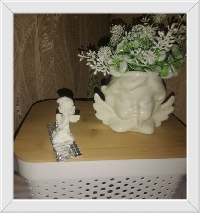 Фотография покупателя товара Фигурка полистоун «Ангелочек с крестиком», 6×3×2.8 см - Фото 3