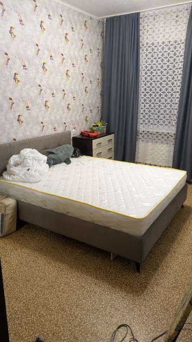 Фотография покупателя товара Кровать Svetlana-2 1645х2080х950 велюр светло-коричневый - Фото 1