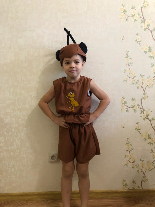 Фотография покупателя товара Детский карнавальный костюм "Муравей", рост 122-134 см - Фото 1