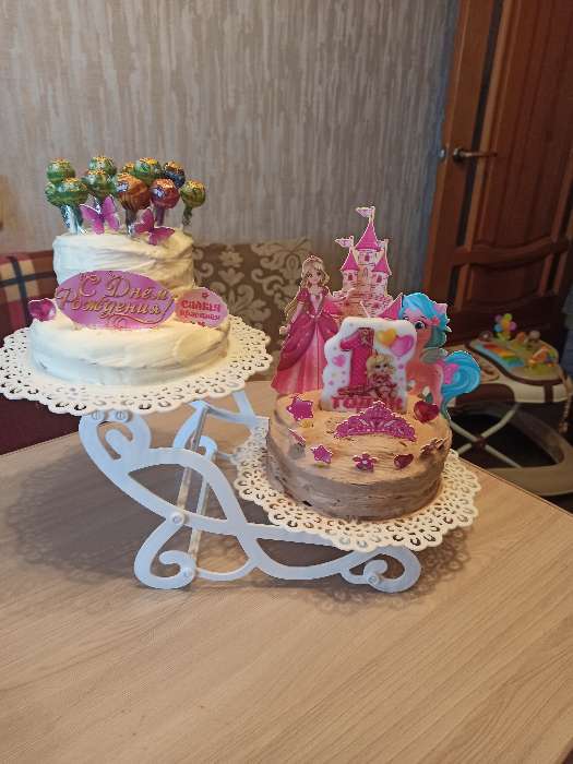 Фотография покупателя товара Набор для украшения торта «С днём рождения!», принцесса - Фото 8