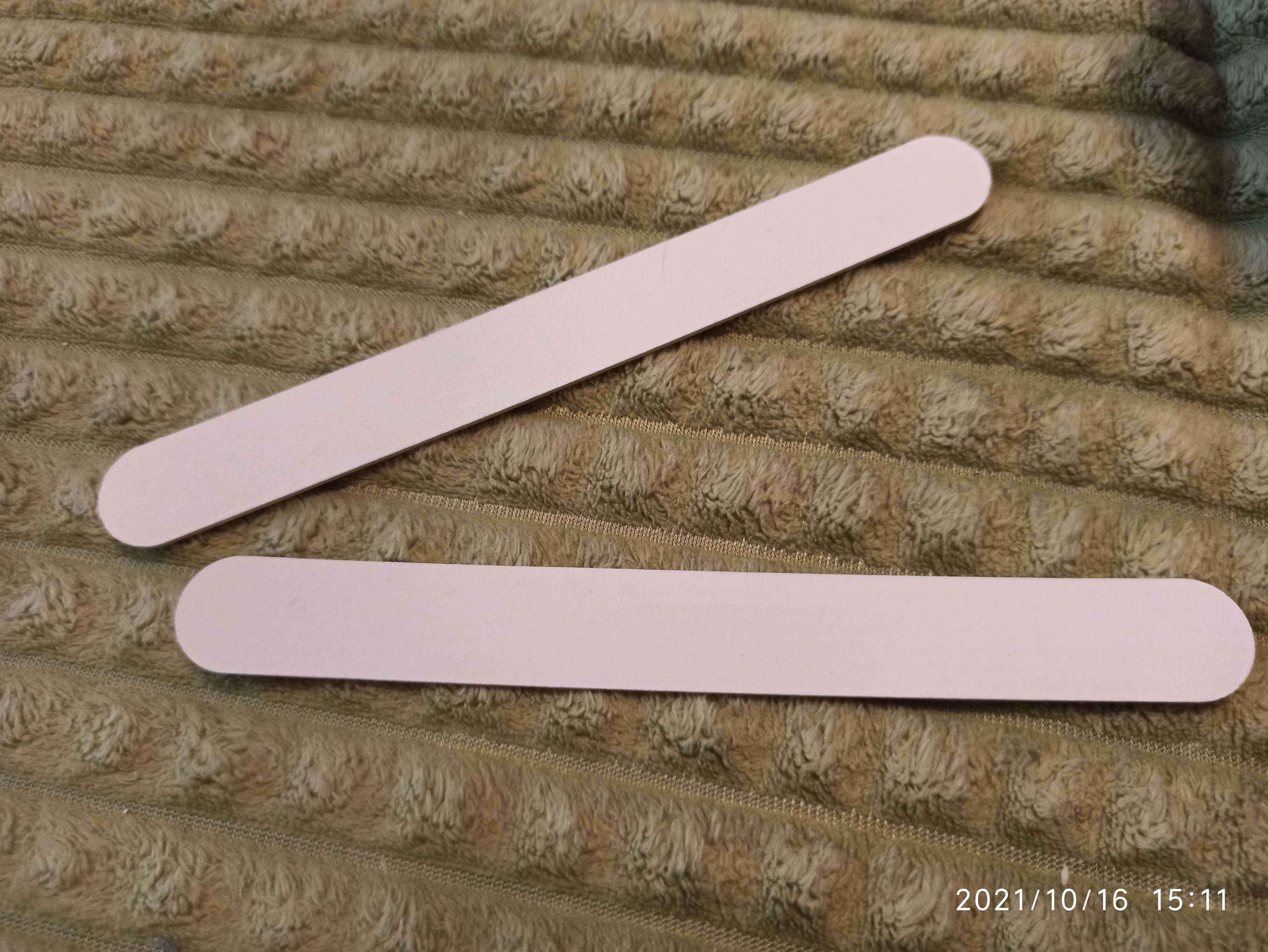 Фотография покупателя товара Пилки-наждаки на деревянной основе, абразивность 180, 18 см, 2 шт, цвет белый