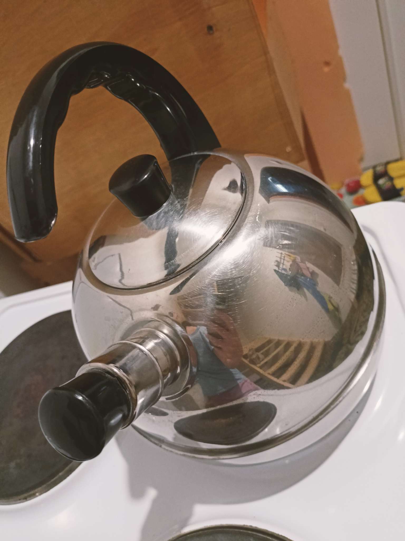 Фотография покупателя товара Чайник, 3 л, фиксированная ручка, нержавеющая сталь - Фото 1