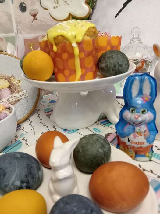 Фотография покупателя товара Блюдо для десертов Доляна «Зайка», d=20.5 см, цвет белый - Фото 6