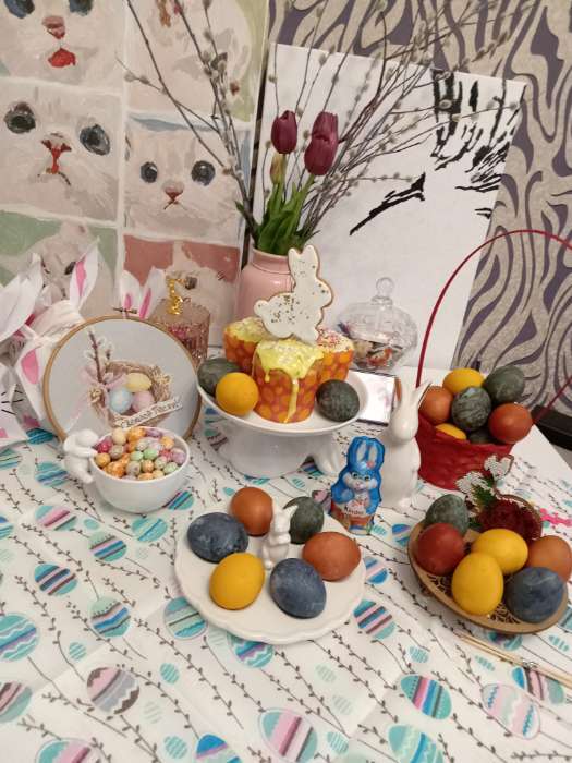 Фотография покупателя товара Блюдо для десертов Доляна «Зайка», d=20.5 см, цвет белый - Фото 7