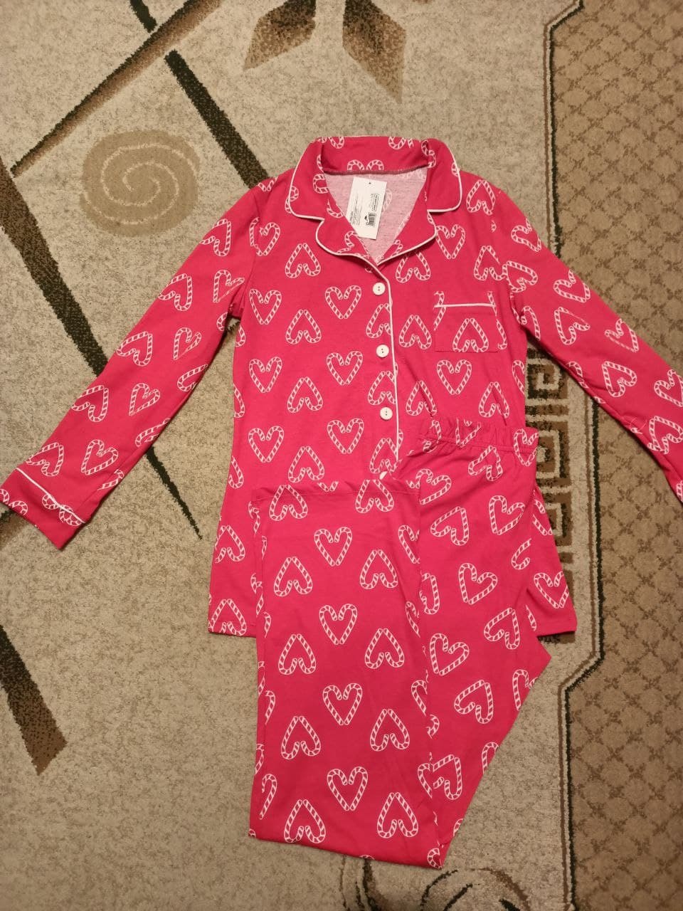 Фотография покупателя товара Пижама женская (рубашка и брюки) KAFTAN "Love" р.40-42