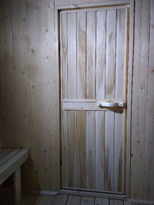 Фотография покупателя товара Дверь для бани и сауны "Эконом", 160×70см - Фото 2