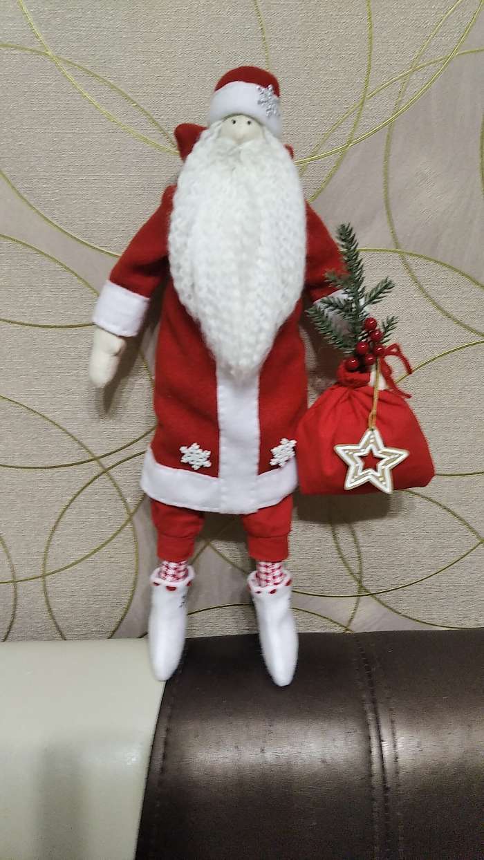 Фотография покупателя товара Мягкая кукла «Дед мороз» набор для шитья, 15,6 × 22.4 × 5.2 см - Фото 6