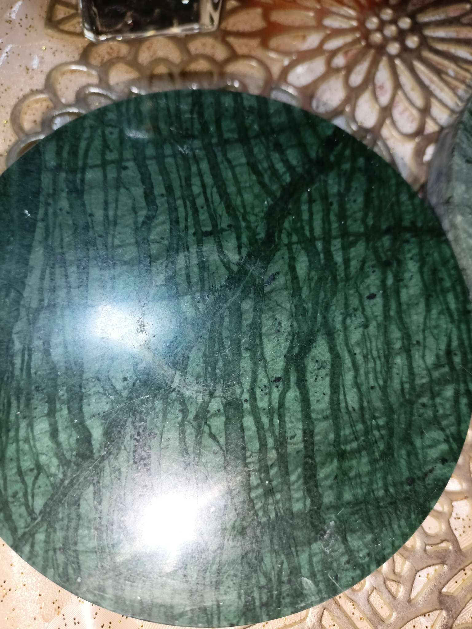 Фотография покупателя товара Подставка для горячего Magistro Marble, d=10 см, из мрамора - Фото 1