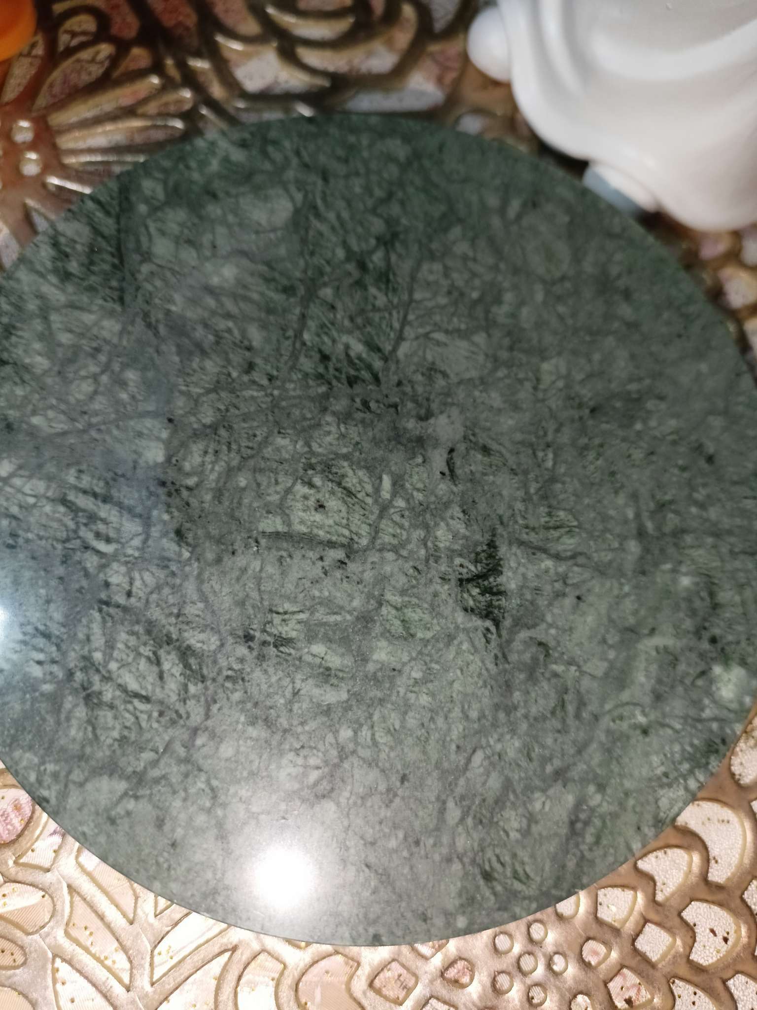 Фотография покупателя товара Подставка для горячего Magistro Marble, d=10 см, из мрамора - Фото 3