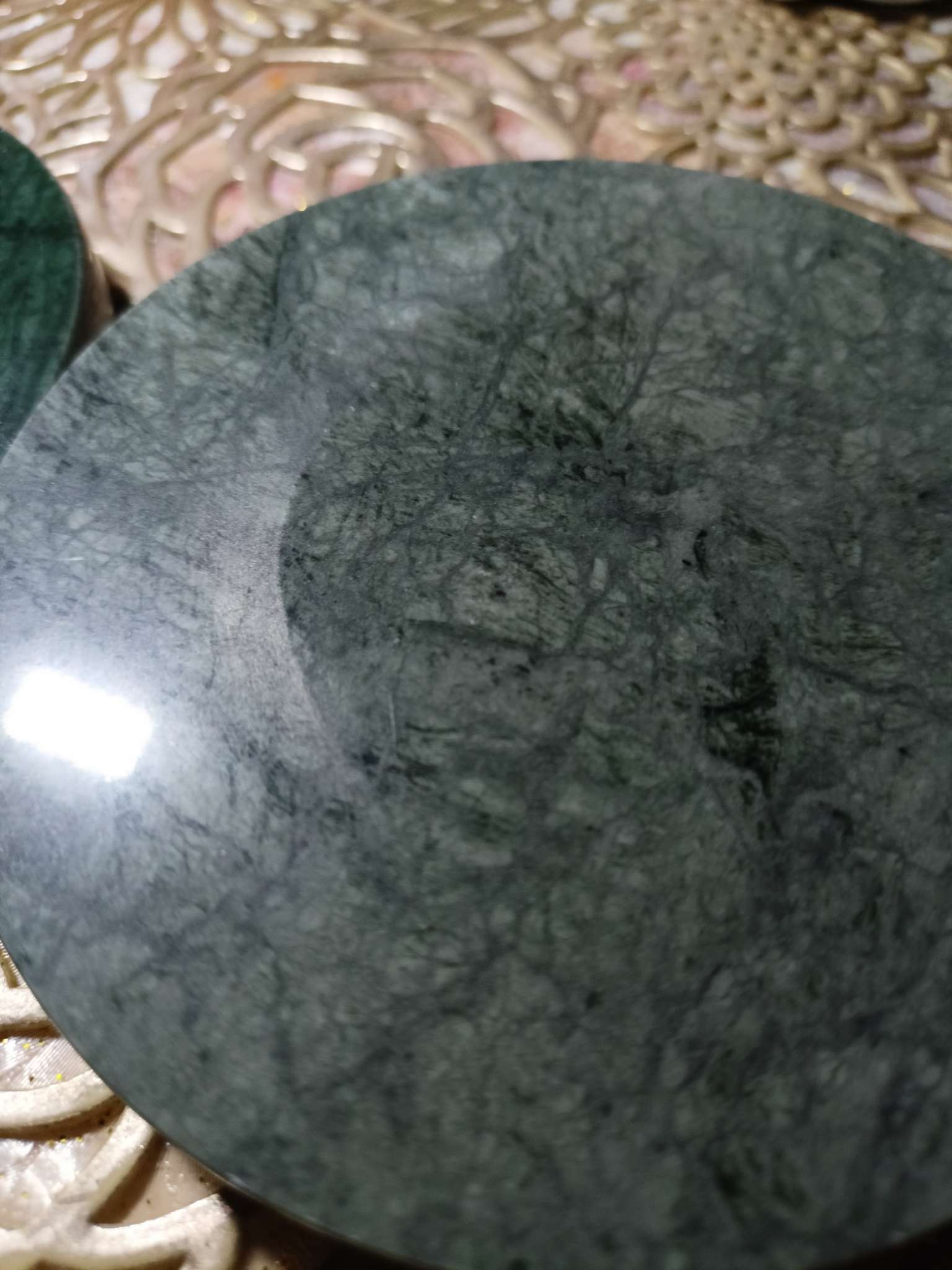 Фотография покупателя товара Подставка для горячего Magistro Marble, d=10 см, из мрамора - Фото 2