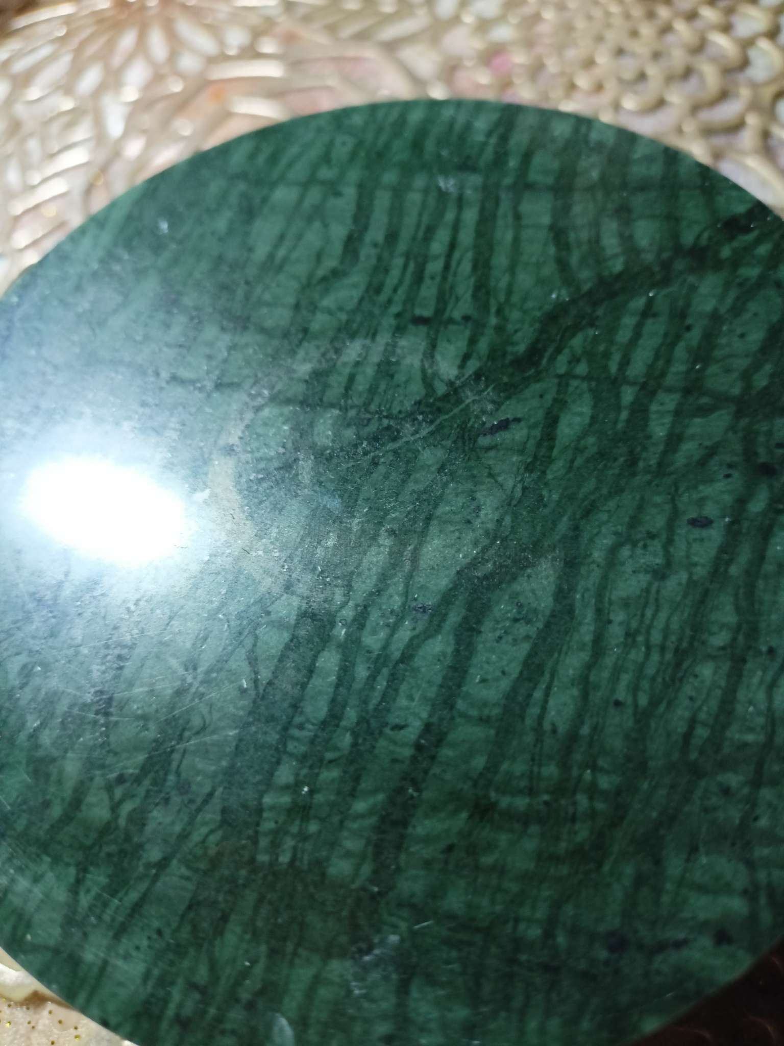 Фотография покупателя товара Подставка для горячего Magistro Marble, d=10 см, из мрамора - Фото 4