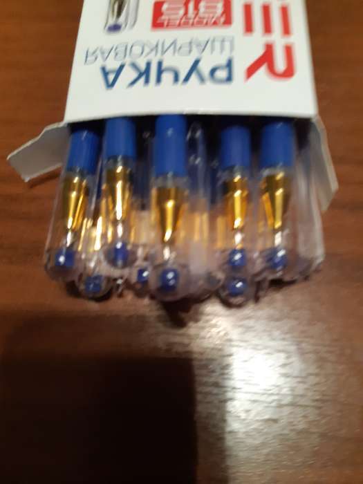 Фотография покупателя товара Ручка шариковая 0.5 мм, стержень синий, корпус прозрачный с резиновым держателем - Фото 17