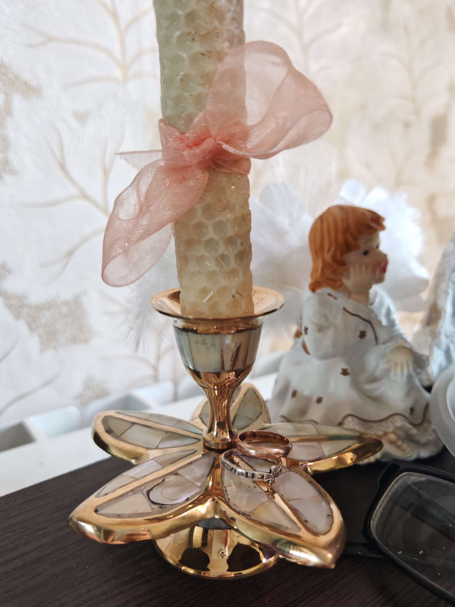 Фотография покупателя товара Подсвечник «Пятилистник», 8 см, латунь - Фото 1