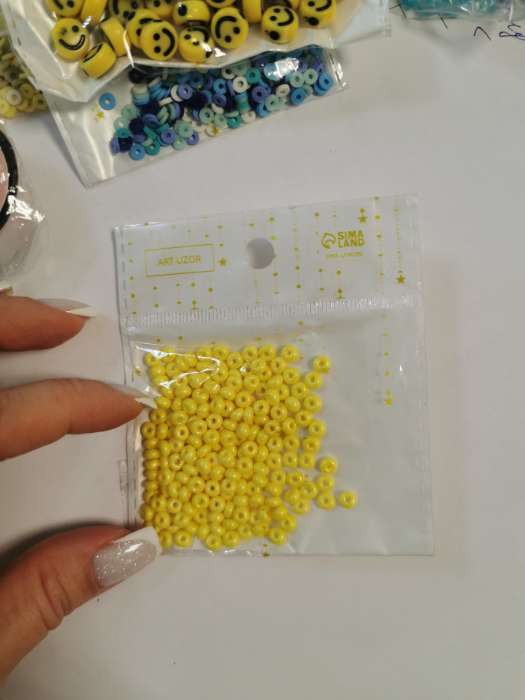 Фотография покупателя товара Бисер стекло 6/0 «Цвет воды», 15 г - Фото 1