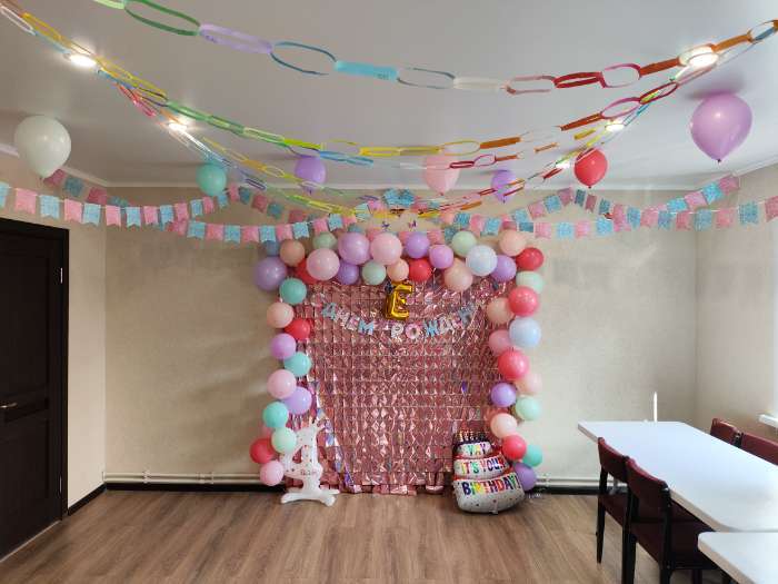 Фотография покупателя товара Фотозона - занавес 100×200 см, золотой - Фото 7