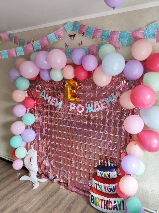 Фотография покупателя товара Фотозона - занавес 100×200 см, золотой - Фото 6