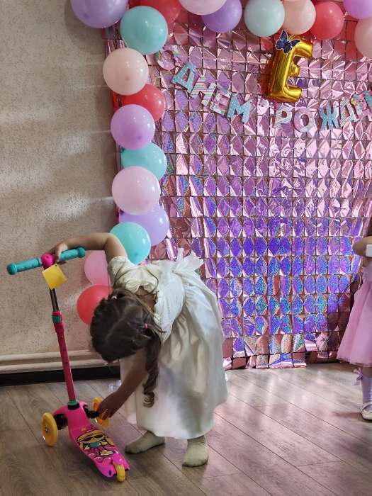 Фотография покупателя товара Фотозона - занавес 100×200 см, золотой - Фото 5