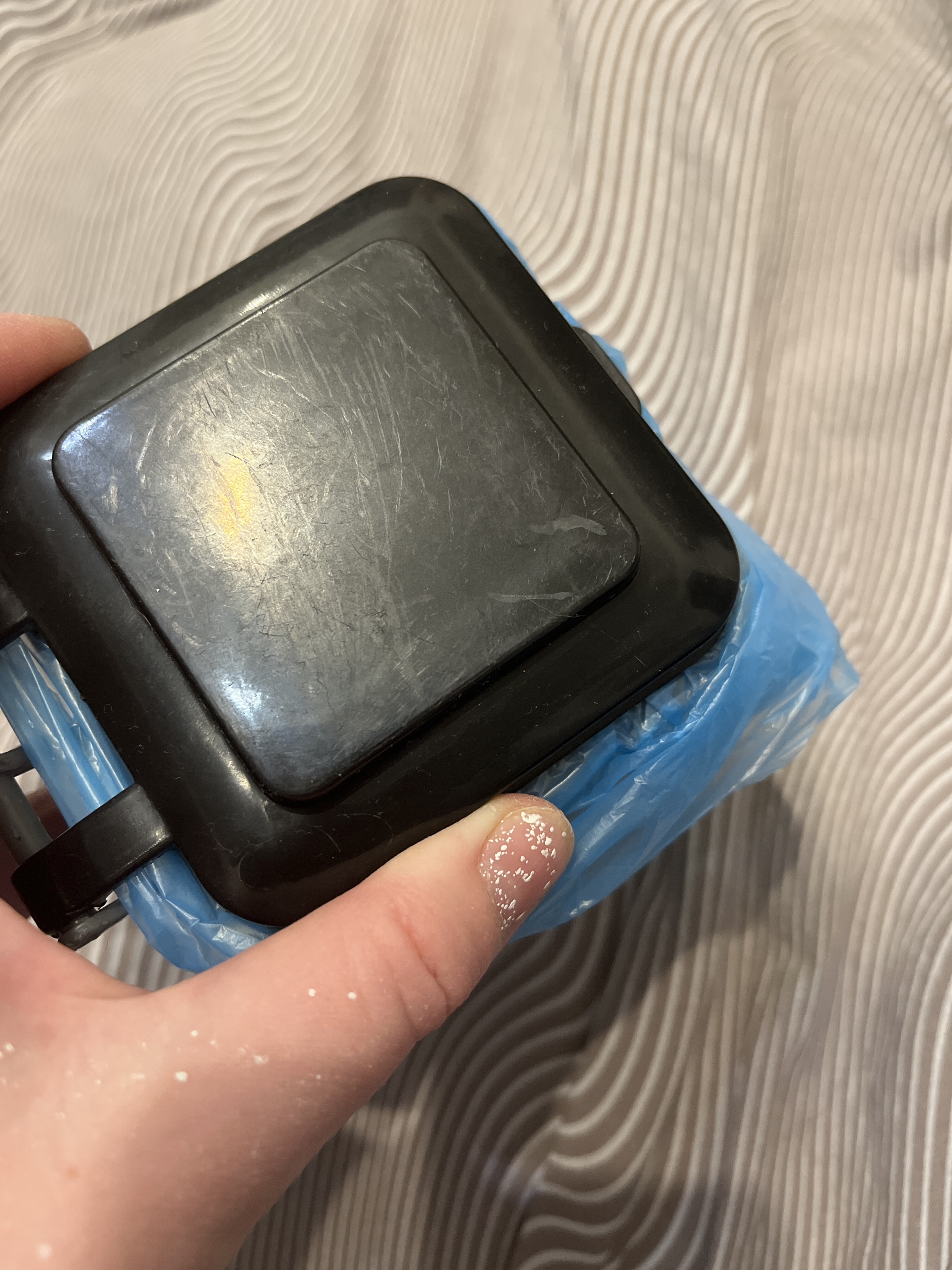 Фотография покупателя товара Мусорное ведро настольное «Хозяин», 12×9 см, серое - Фото 2